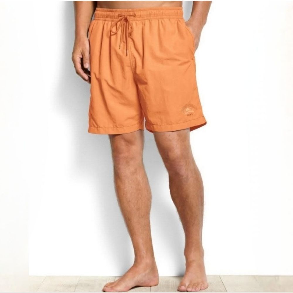Tommy Bahama Men's Striped Peach Swim Shorts With Liner